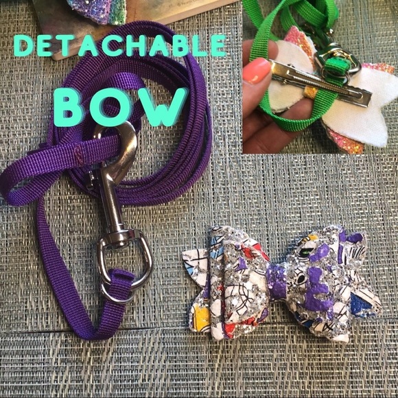 🥳🐾Dog Leash and Detachable Bow Set in Sparkles🐾🥳 - Picture 5 of 13